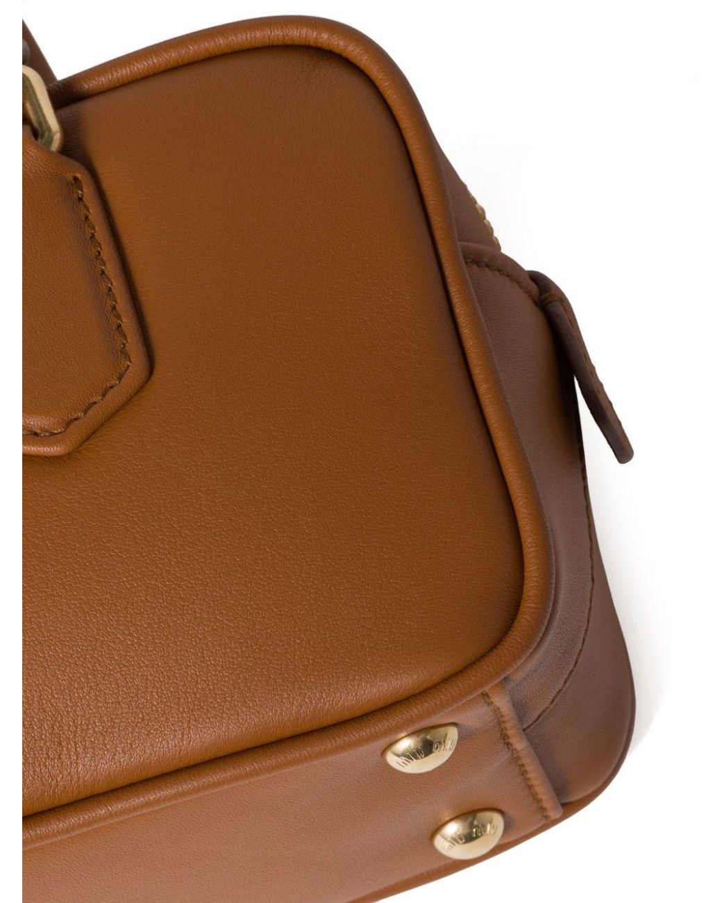 Miu Miu Brown Arcadie Nappa Leather Bag