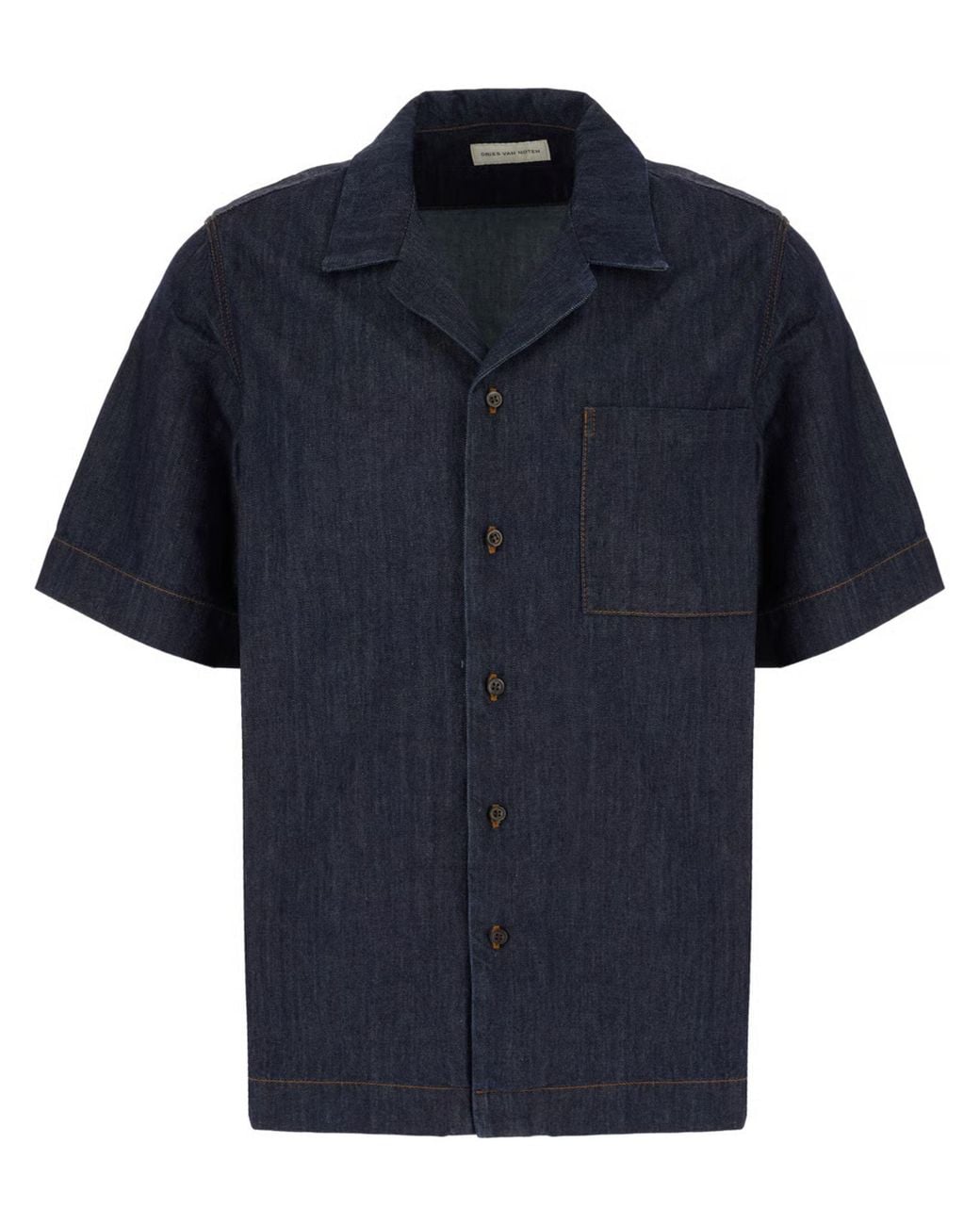 Dries Van Noten Blue Denim Shirt for men