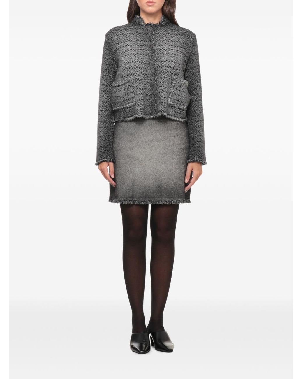 Avant Toi Black Wool Crewneck Jacket