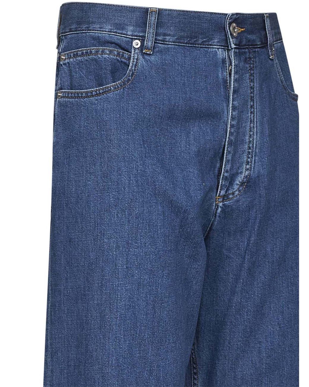 Bottega Veneta Blue Wide-Leg Jeans for men