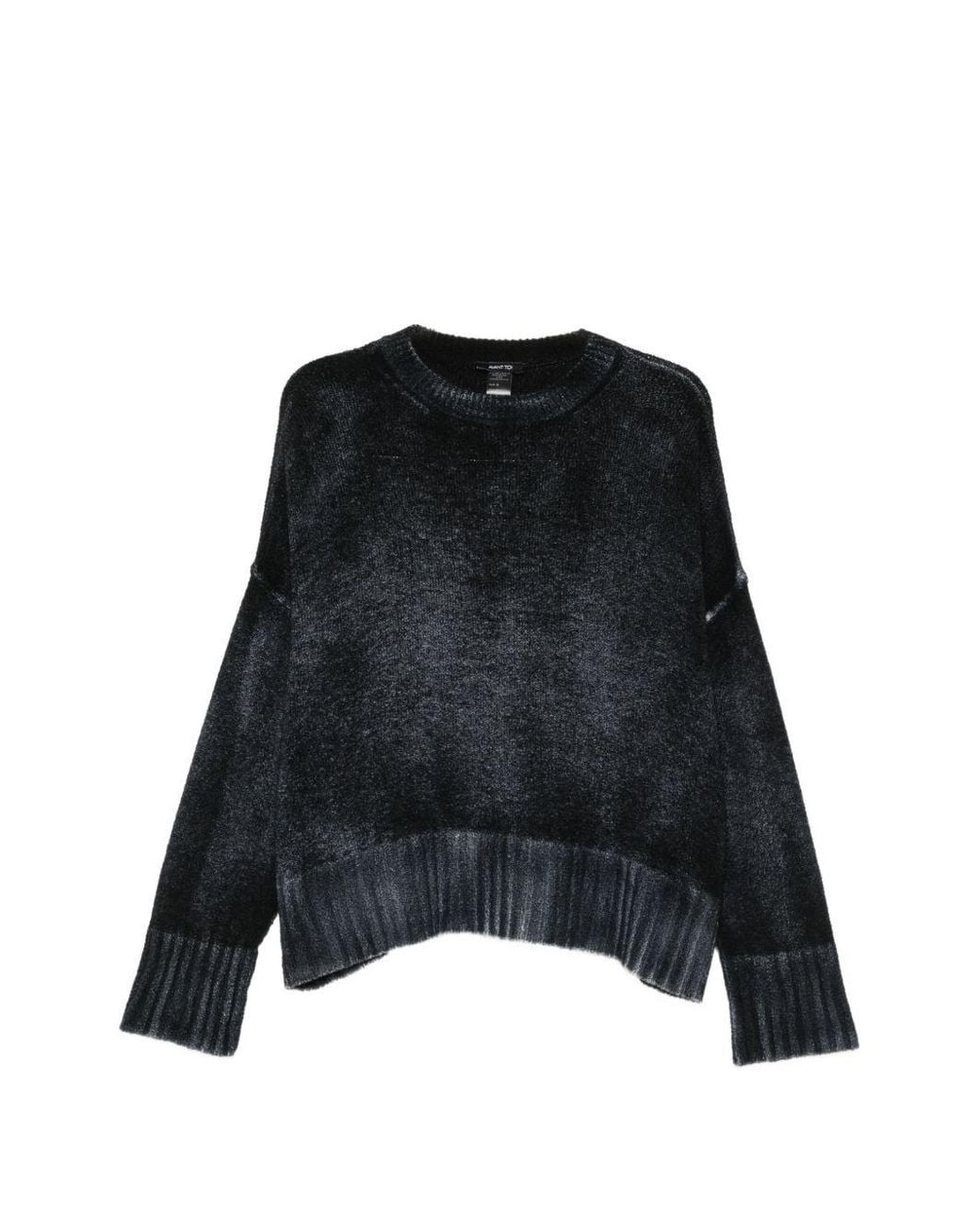 Avant Toi Black Wool Blend Oversized Jumper