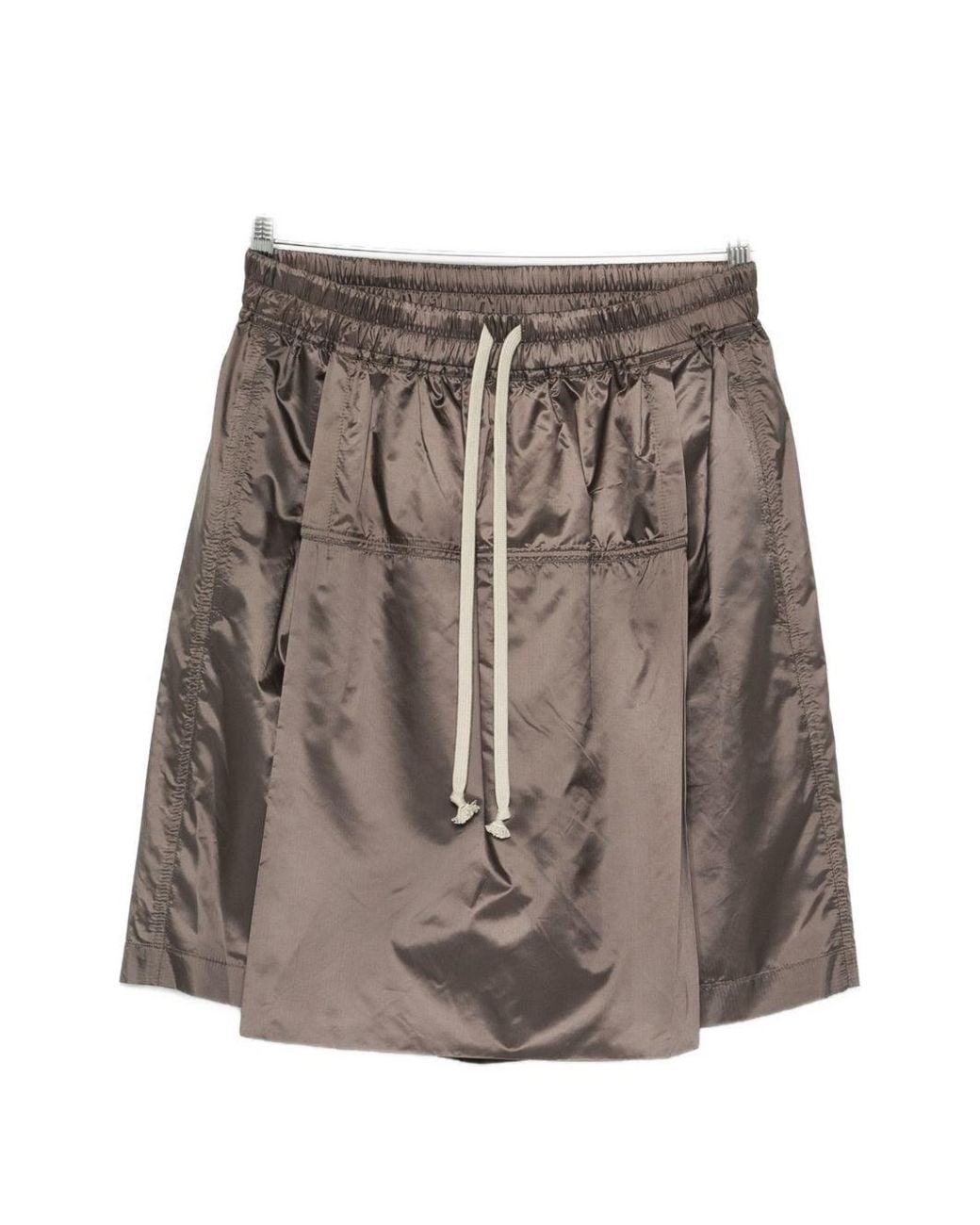 Moncler Brown Nylon Midi Skirt