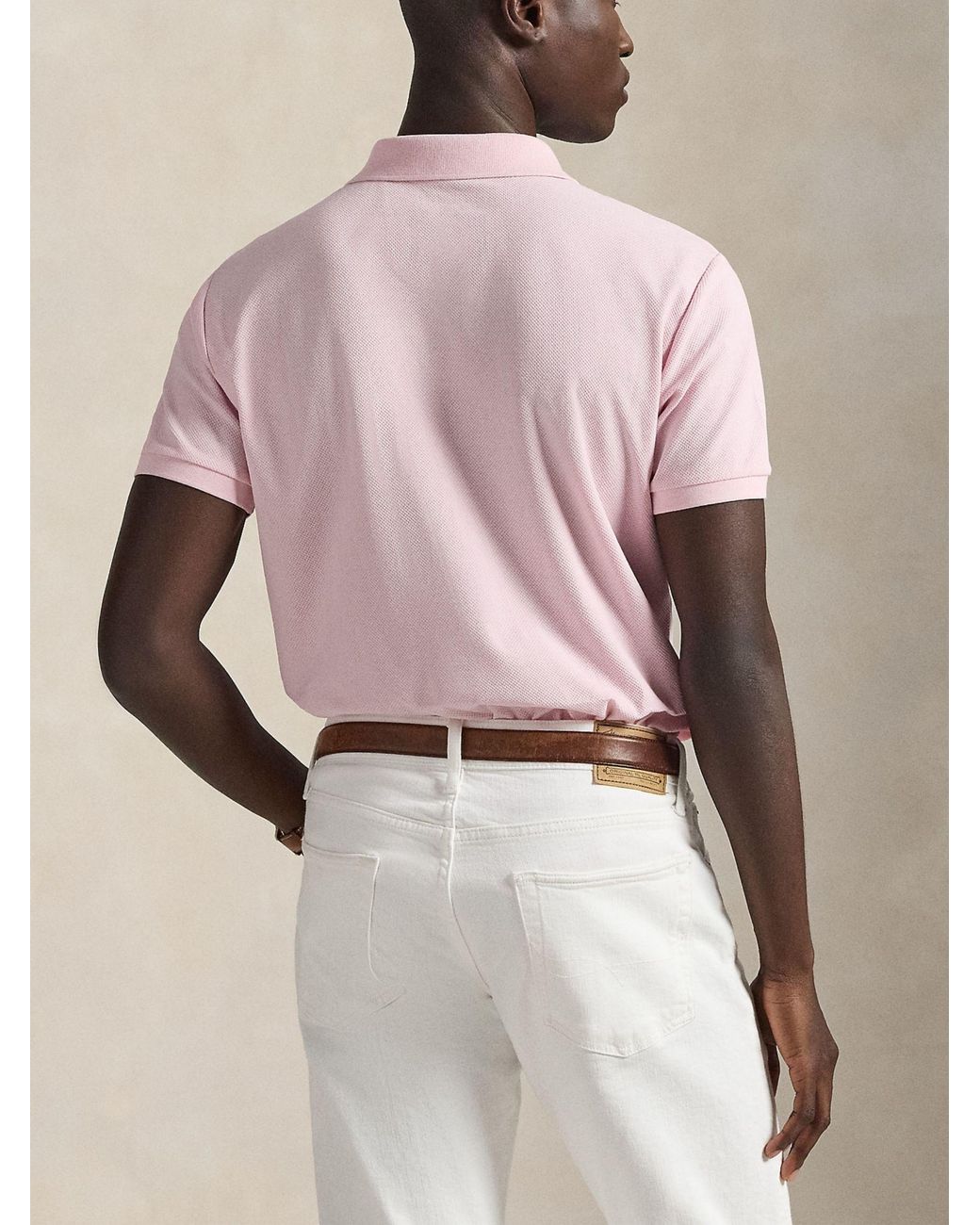Polo Ralph Lauren Slim Fit Polo in Pink for Men | Lyst UK