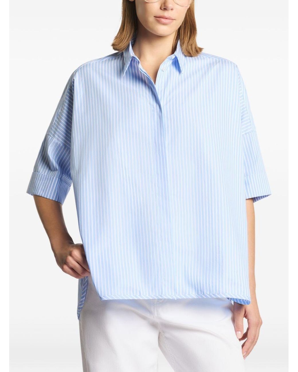 Fay Blue Cotton Shirt