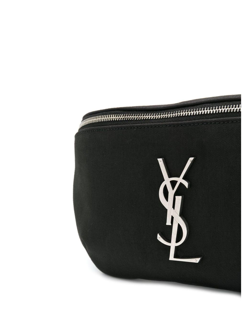 Saint Laurent Black Logo Pouch for men