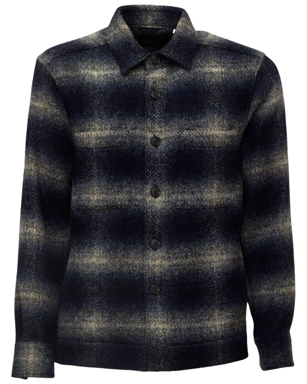 Xacus Blue Moon Astrakan-Effect Overshirt for men