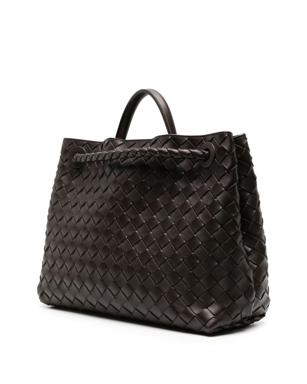 Bottega Veneta Black Andiamo Medium Leather Tote Bag