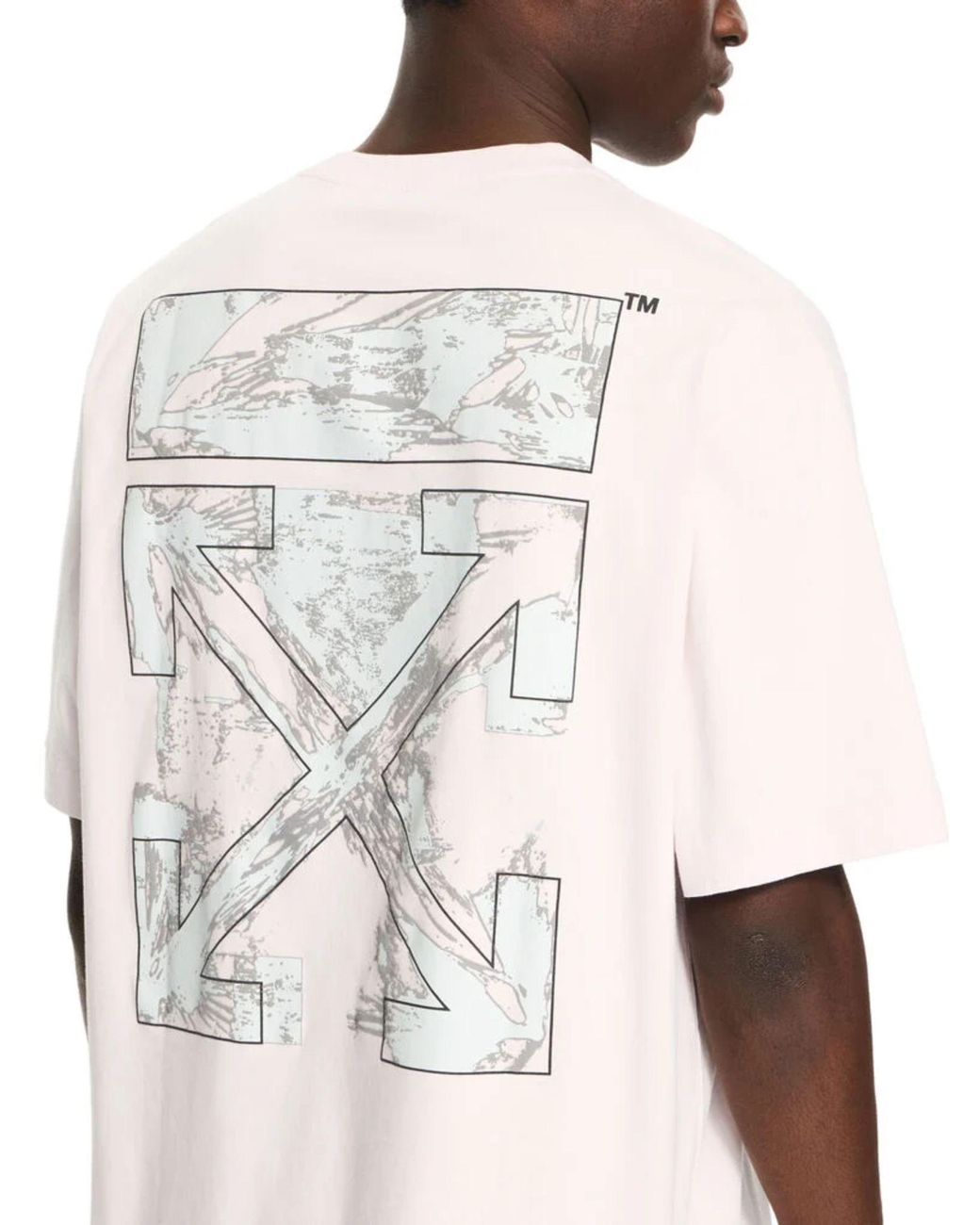 Off-White c/o Virgil Abloh White Paint Arrow Skate T-Shirt for men