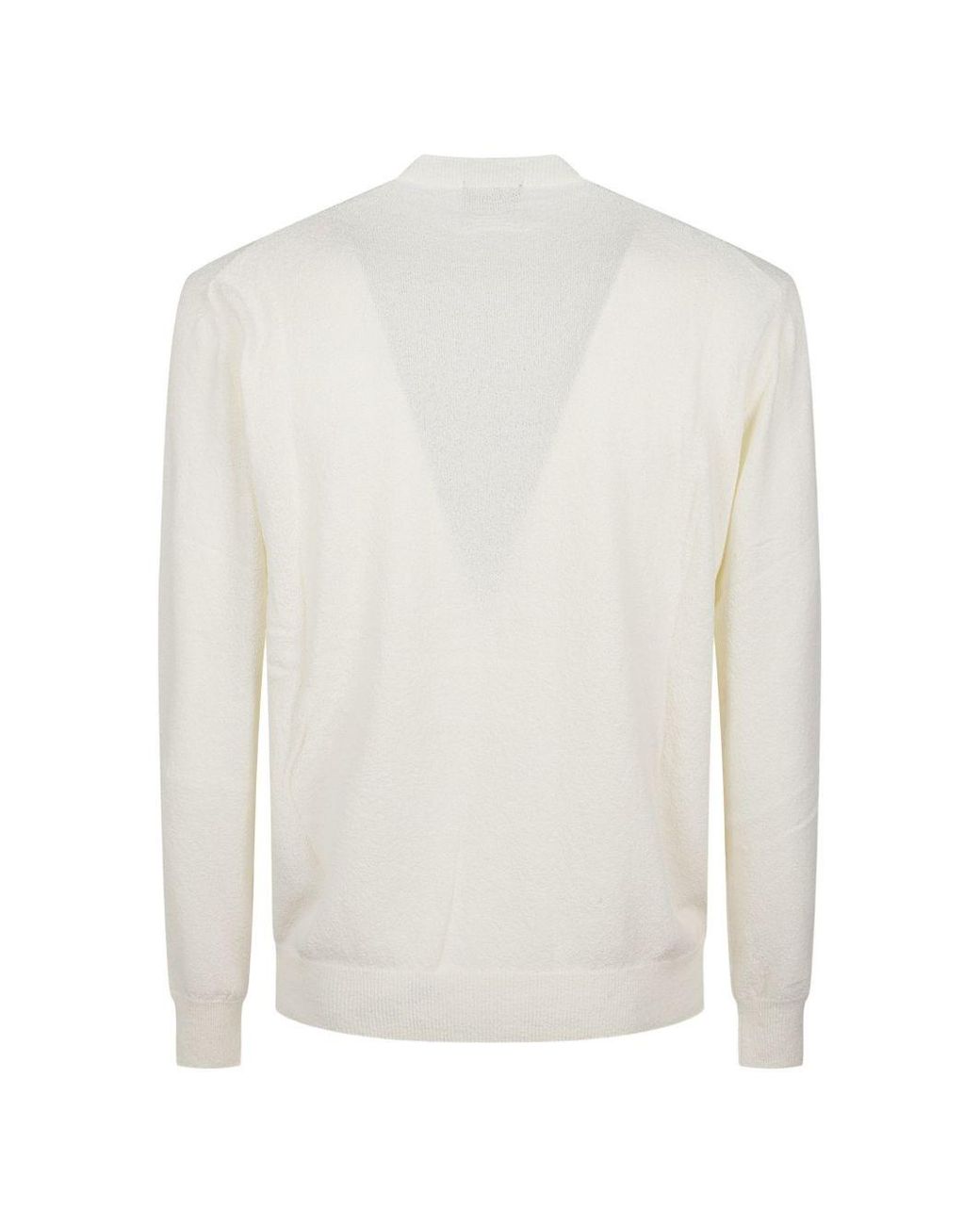 Drumohr White Crew Neck Sweater for men
