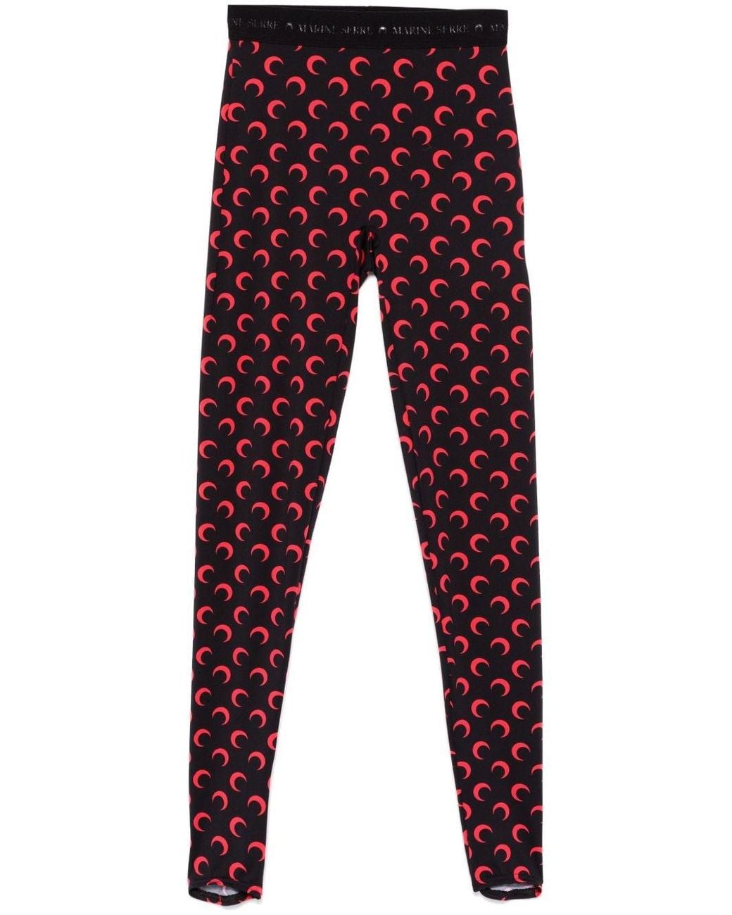 MARINE SERRE Red Moon Print Leggings
