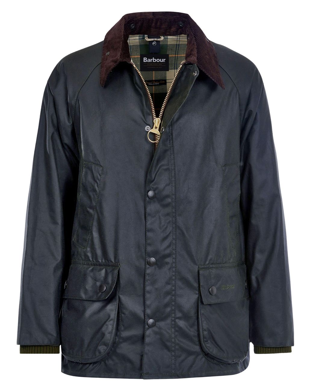 Barbour Black Bedale Wax Jacket for men