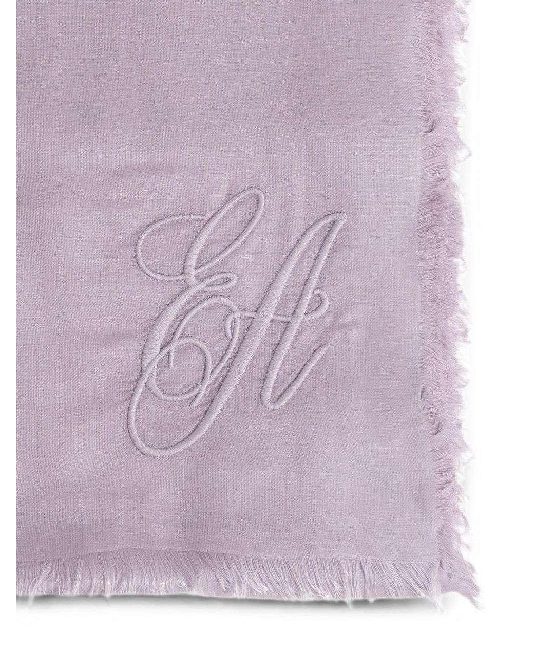 Emporio Armani Purple Cashmere Blend Stole