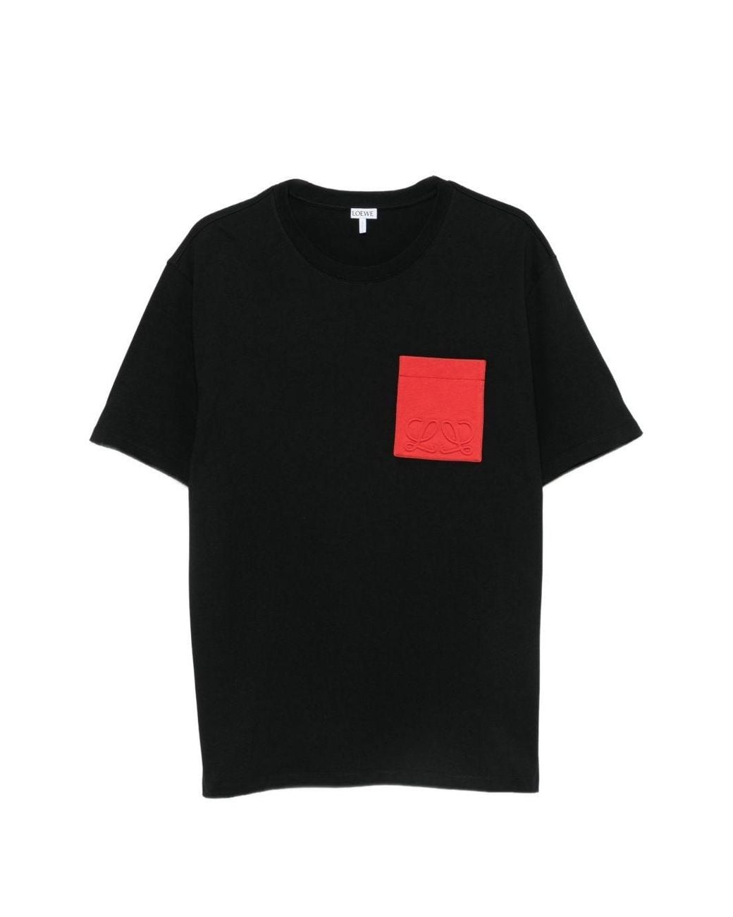Loewe Black Logo Cotton T-Shirt for men