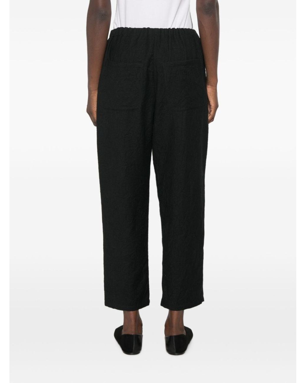 Apuntob Black Wool Trousers