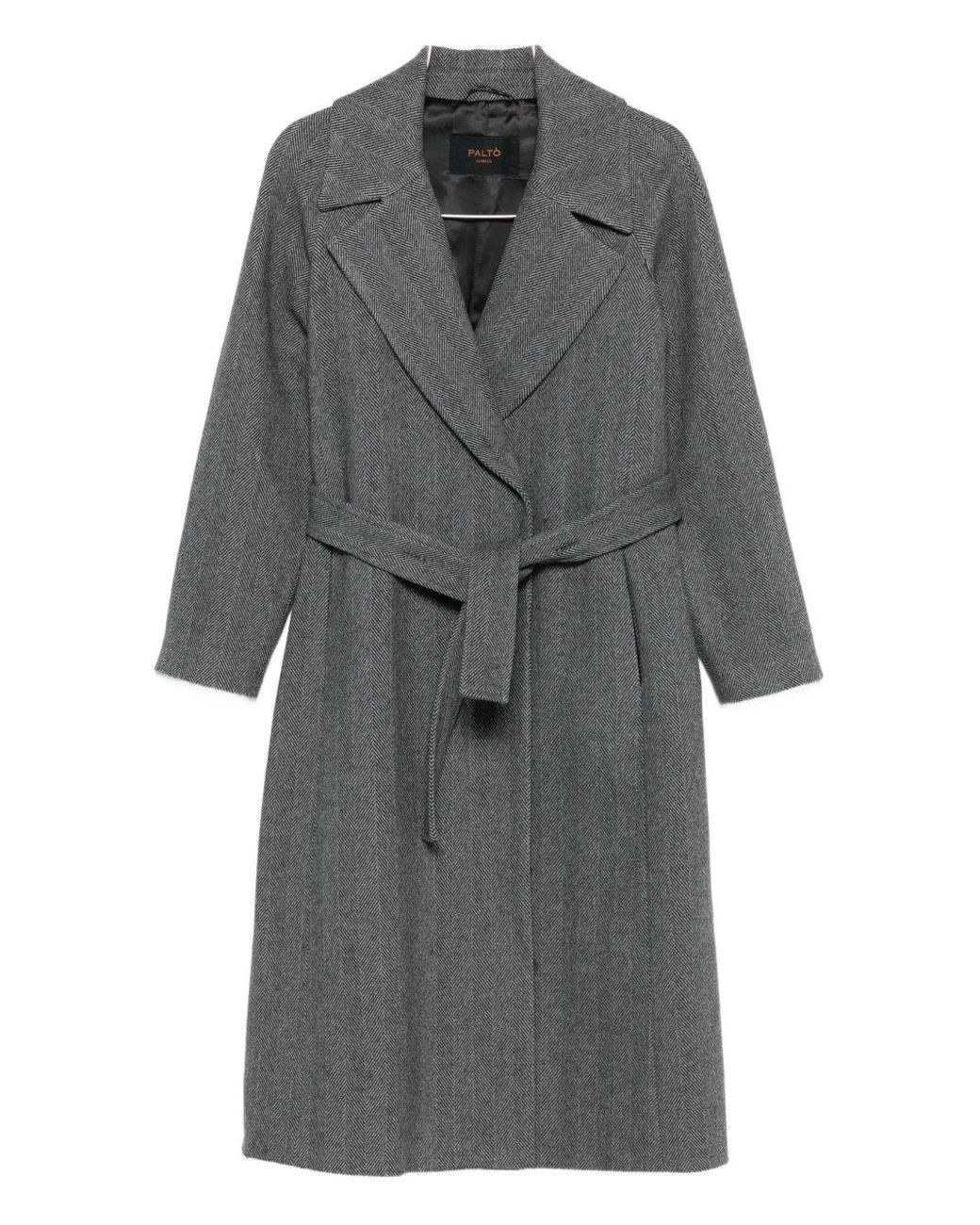 Paltò Gray Paola Wool Coat