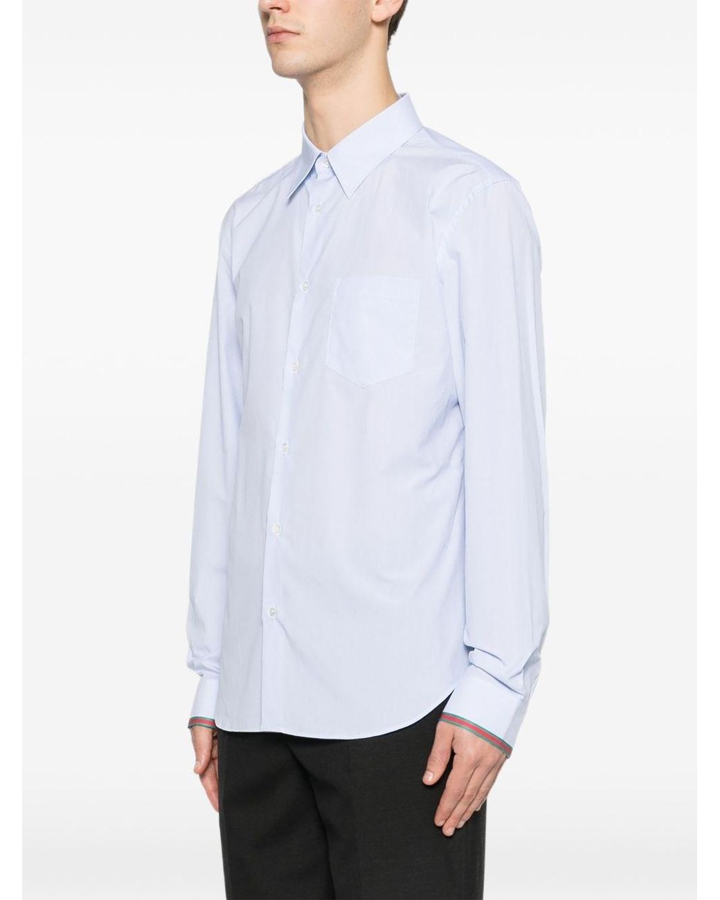 Gucci White Solid Shirt for men