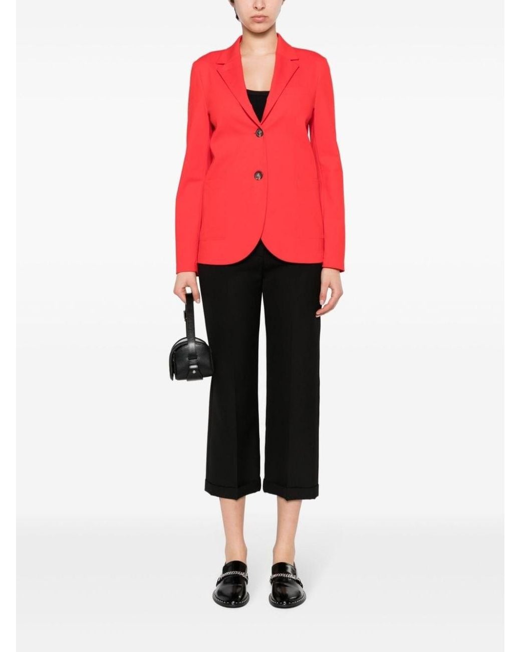 Harris Wharf London Pink Single-Breasted Blazer Jacket