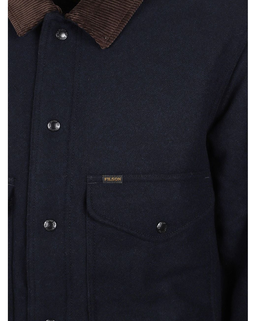 Filson Blue Jacket With Pockets for men