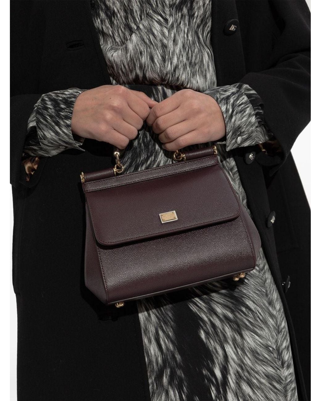 Dolce & Gabbana Purple Sicily Medium Tote Bag