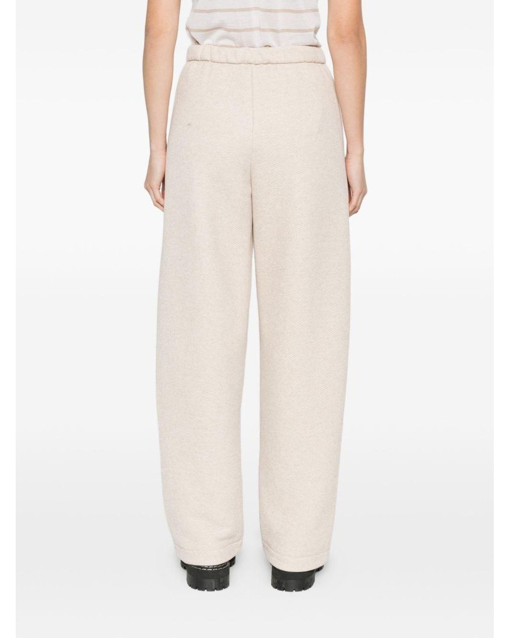 Max Mara White Cotton Sweatpants