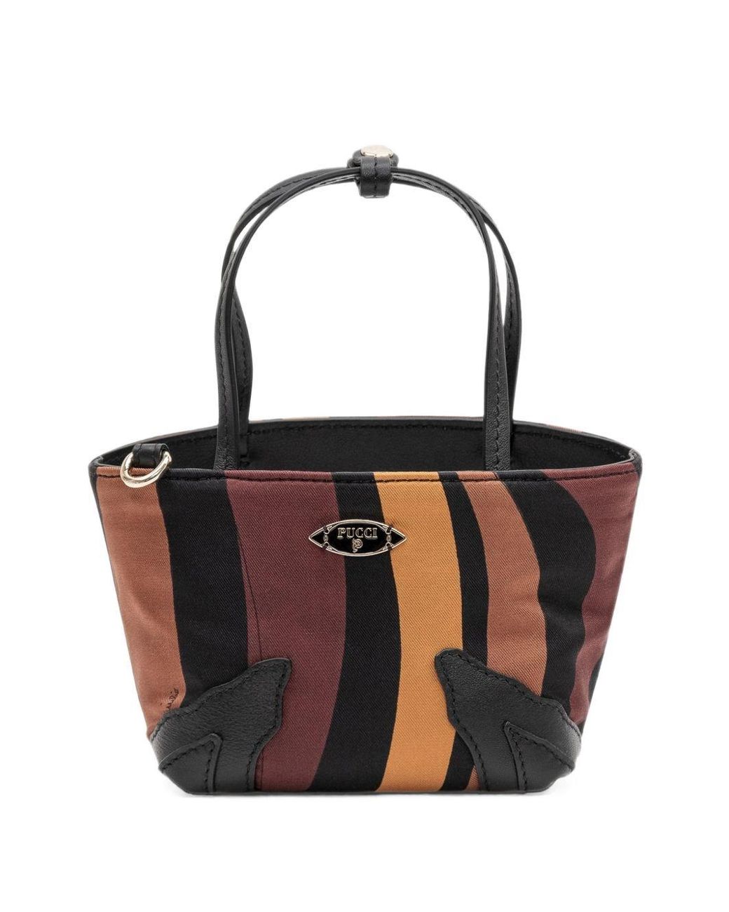 Emilio Pucci White Printed Tote Bag