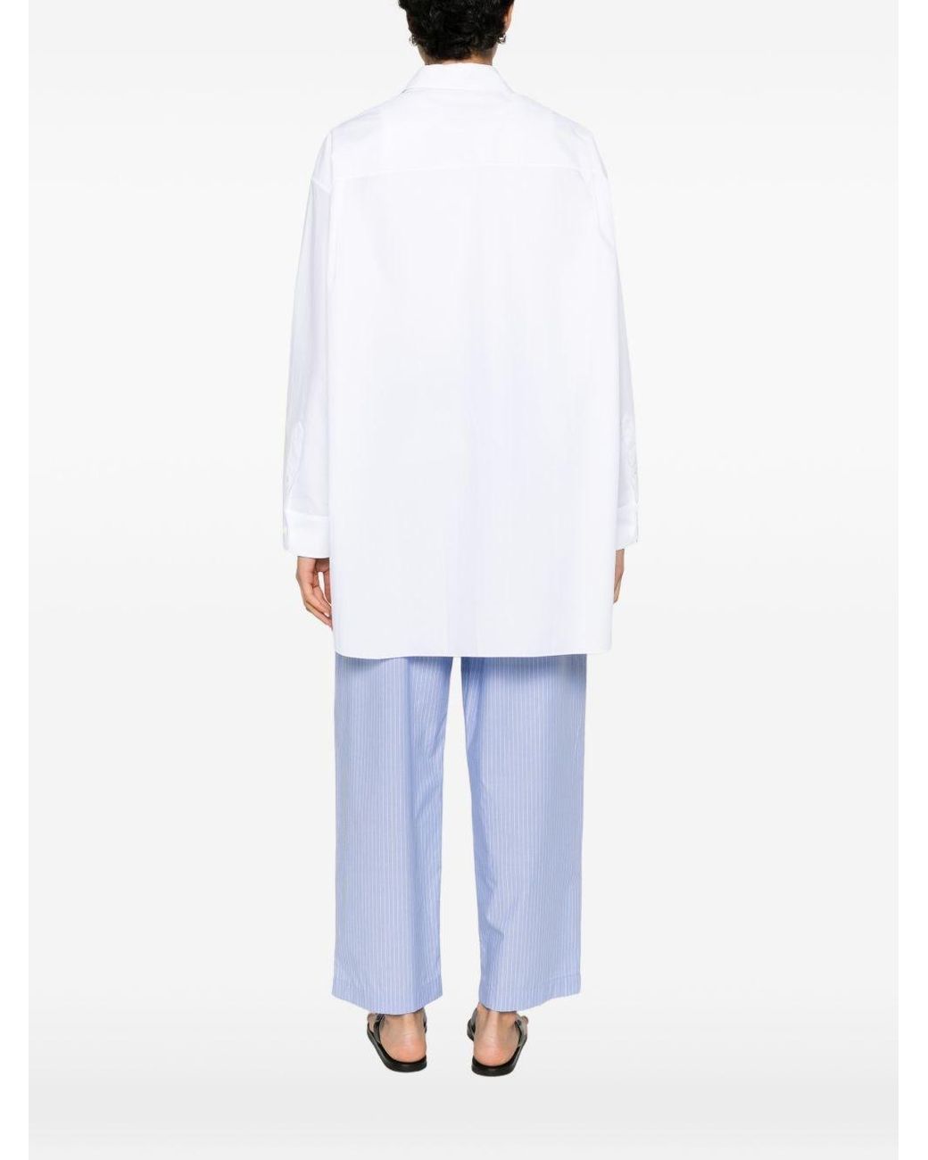 The Row White Luka Cotton Shirt