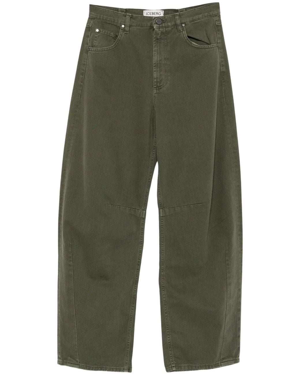 Iceberg Green Seam-Detail Jeans