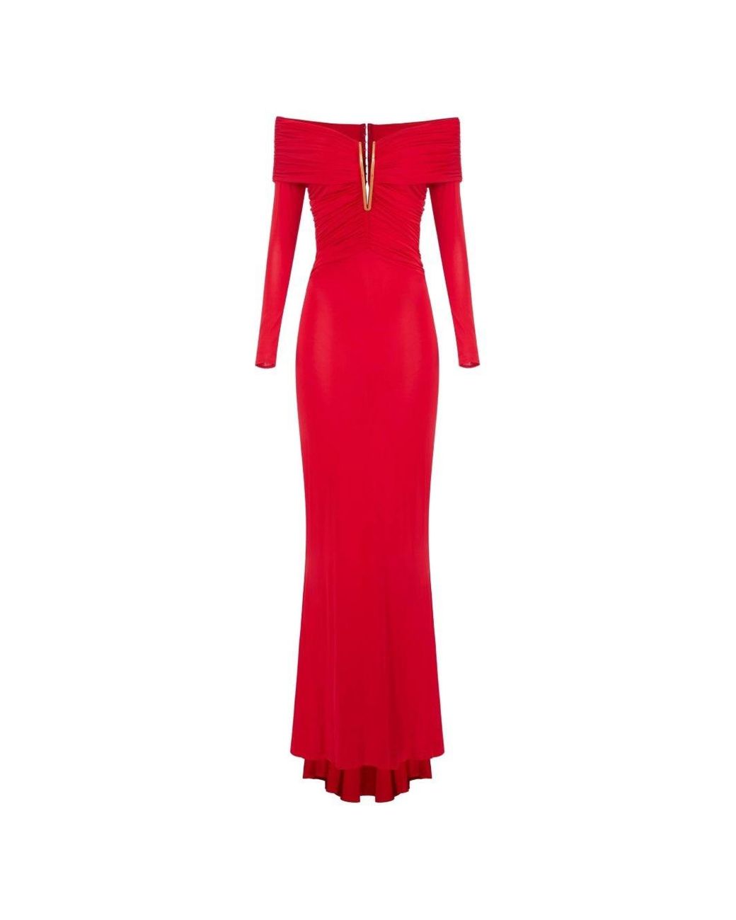 Elisabetta Franchi Red Long Dress