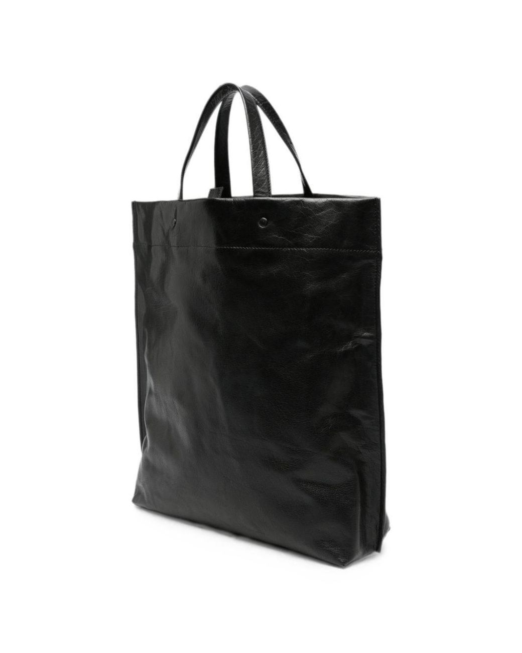 Lihann George Black Jani Leather Tote Bag