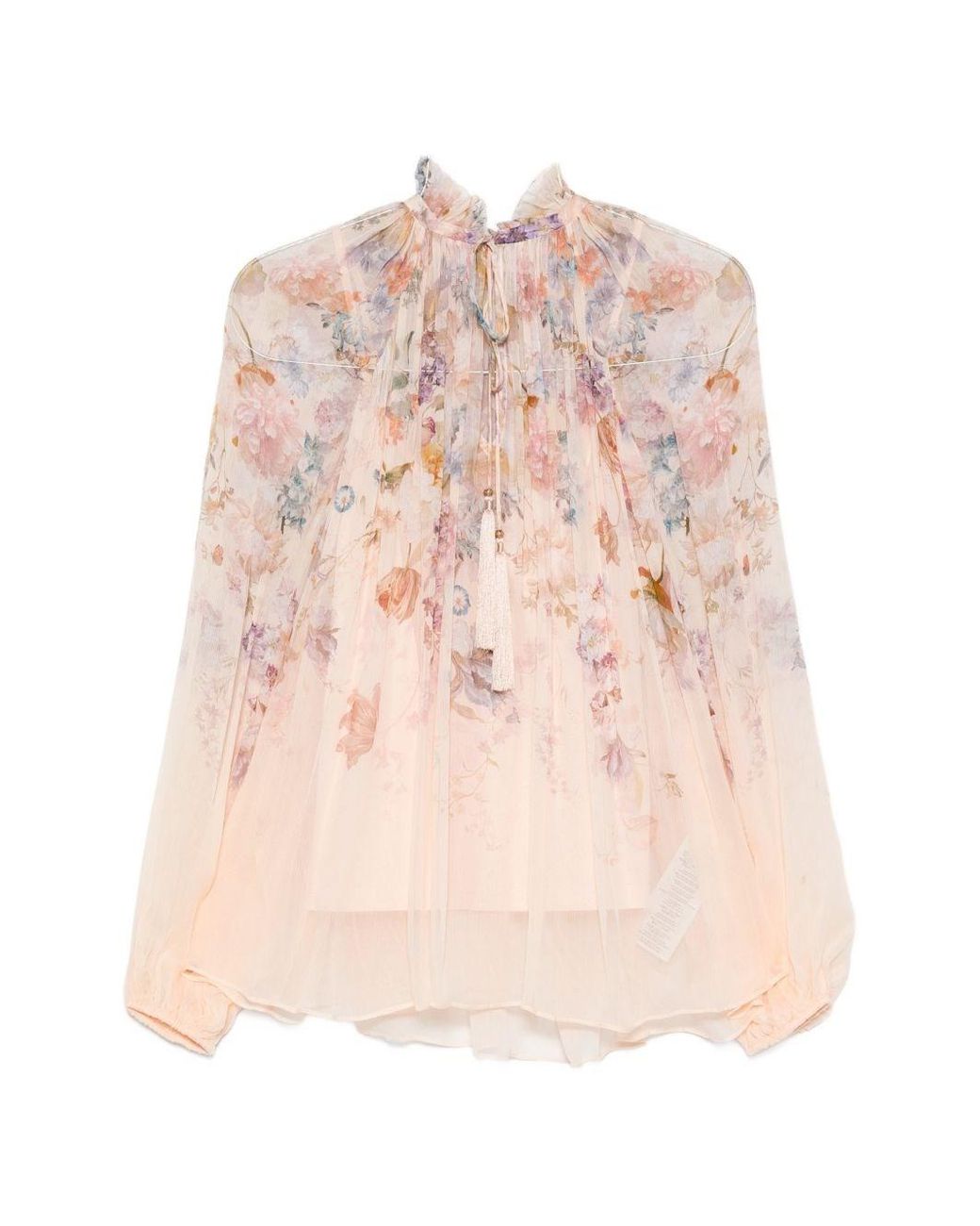 Zimmermann Pink Valiant Printed Blouse