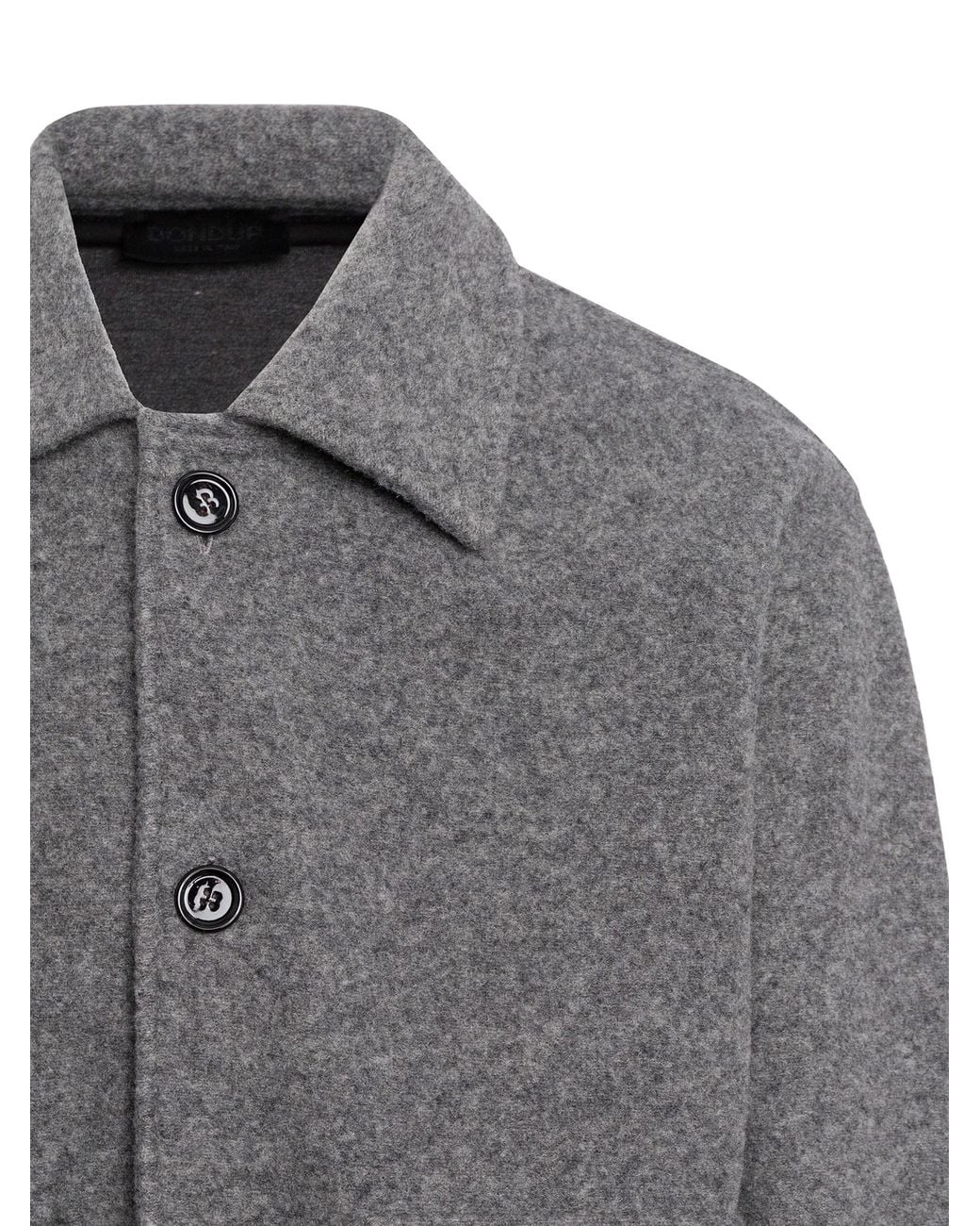 Dondup Gray Wool-Blend Bomber Jacket for men