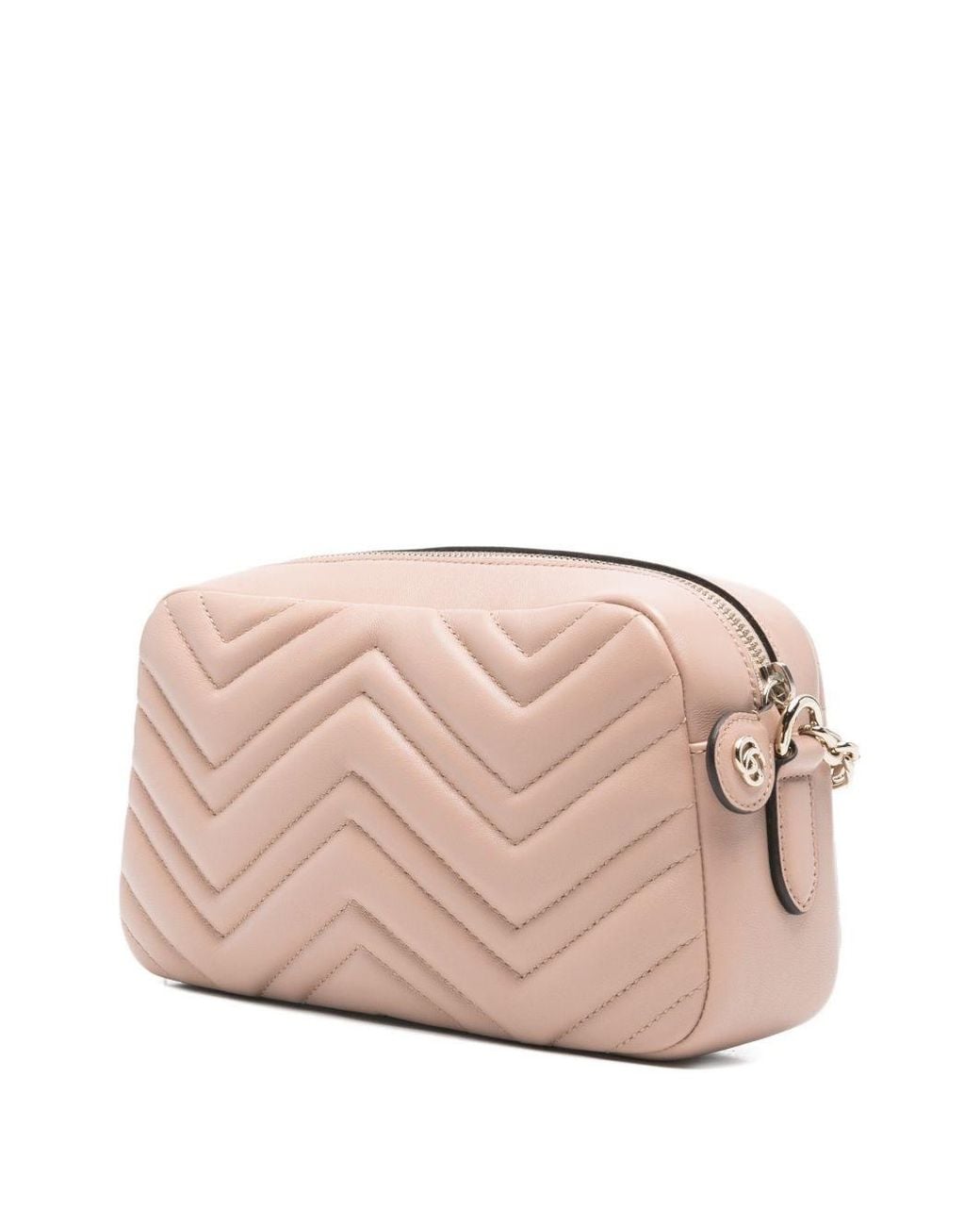Gucci Pink Gg Marmont Leather Camera Bag