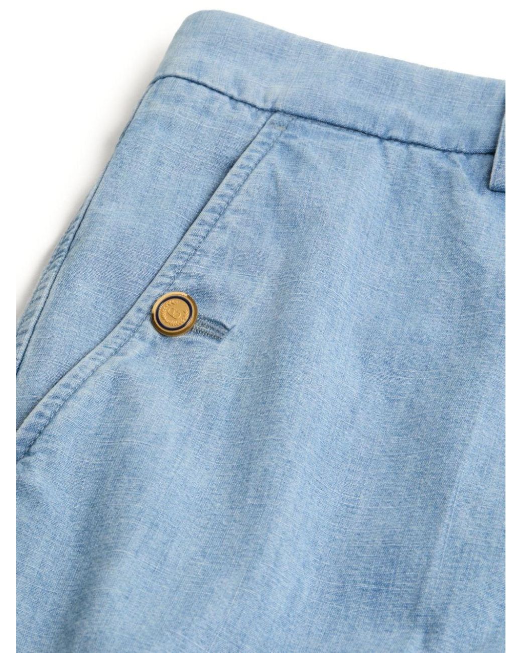 Valentino Blue Cuffed Jeans for men