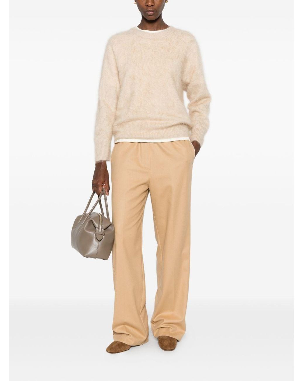 Forte_forte White Wool Trousers