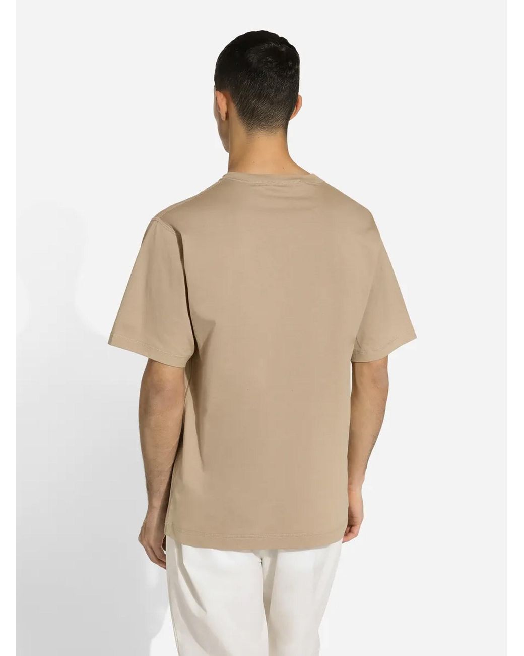 Dolce & Gabbana Natural Cotton T-Shirt for men