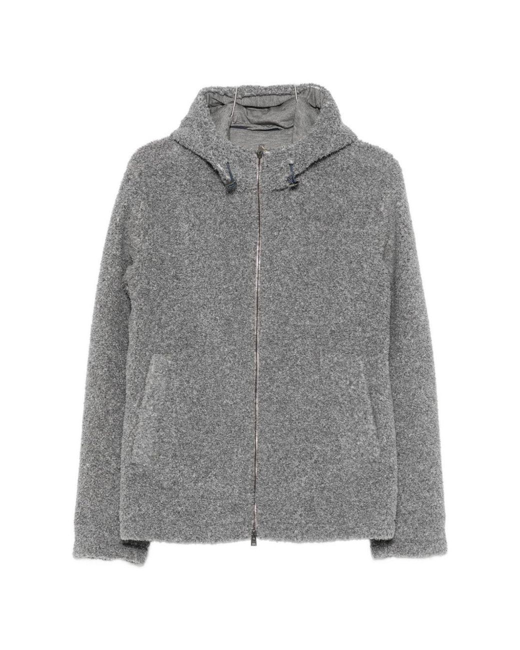 Herno Gray Fleece Blouson Jacket for men