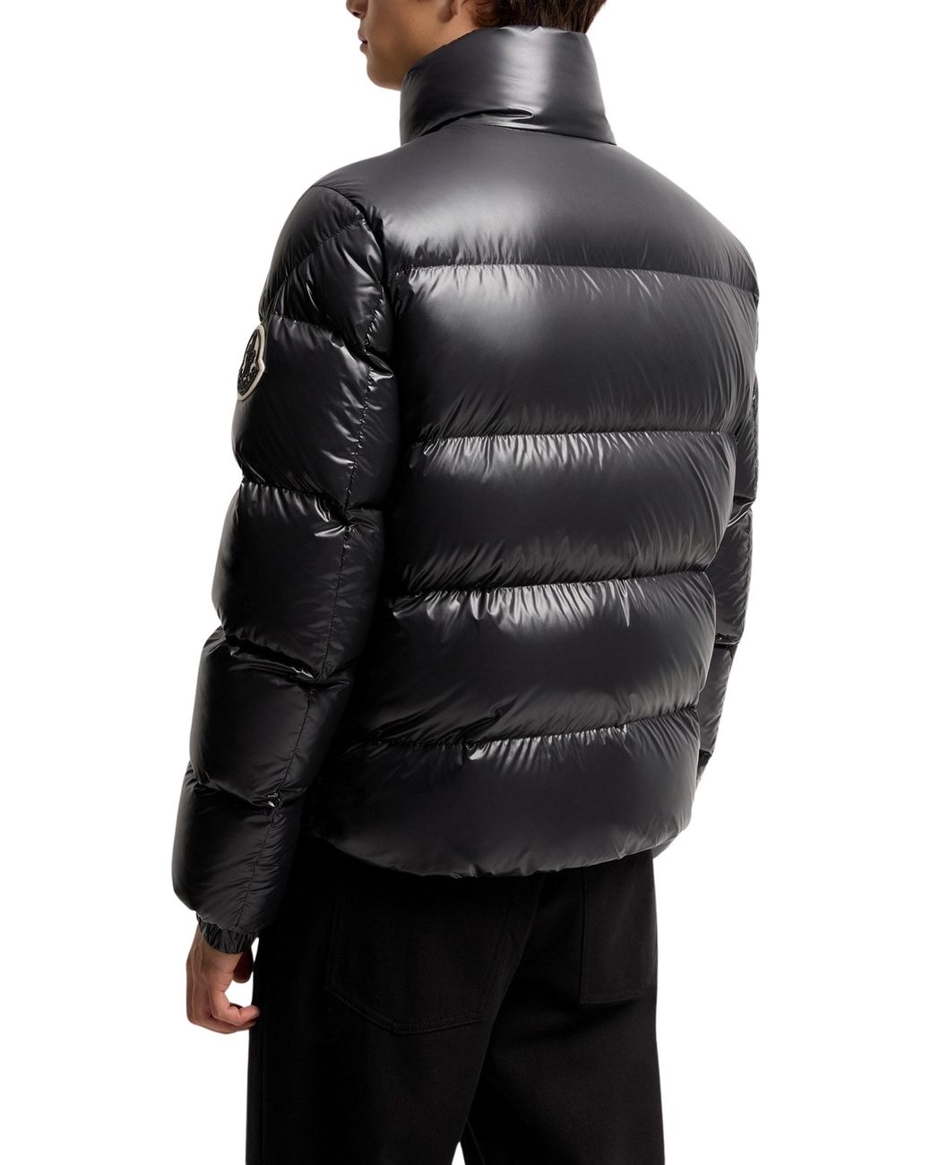 Moncler Black Brendola Laqué Short Down Jacket for men