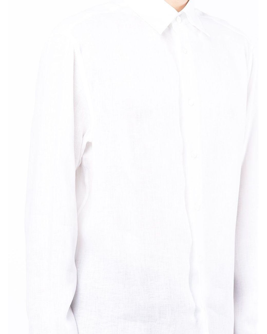 Brioni White Linen Shirt for men