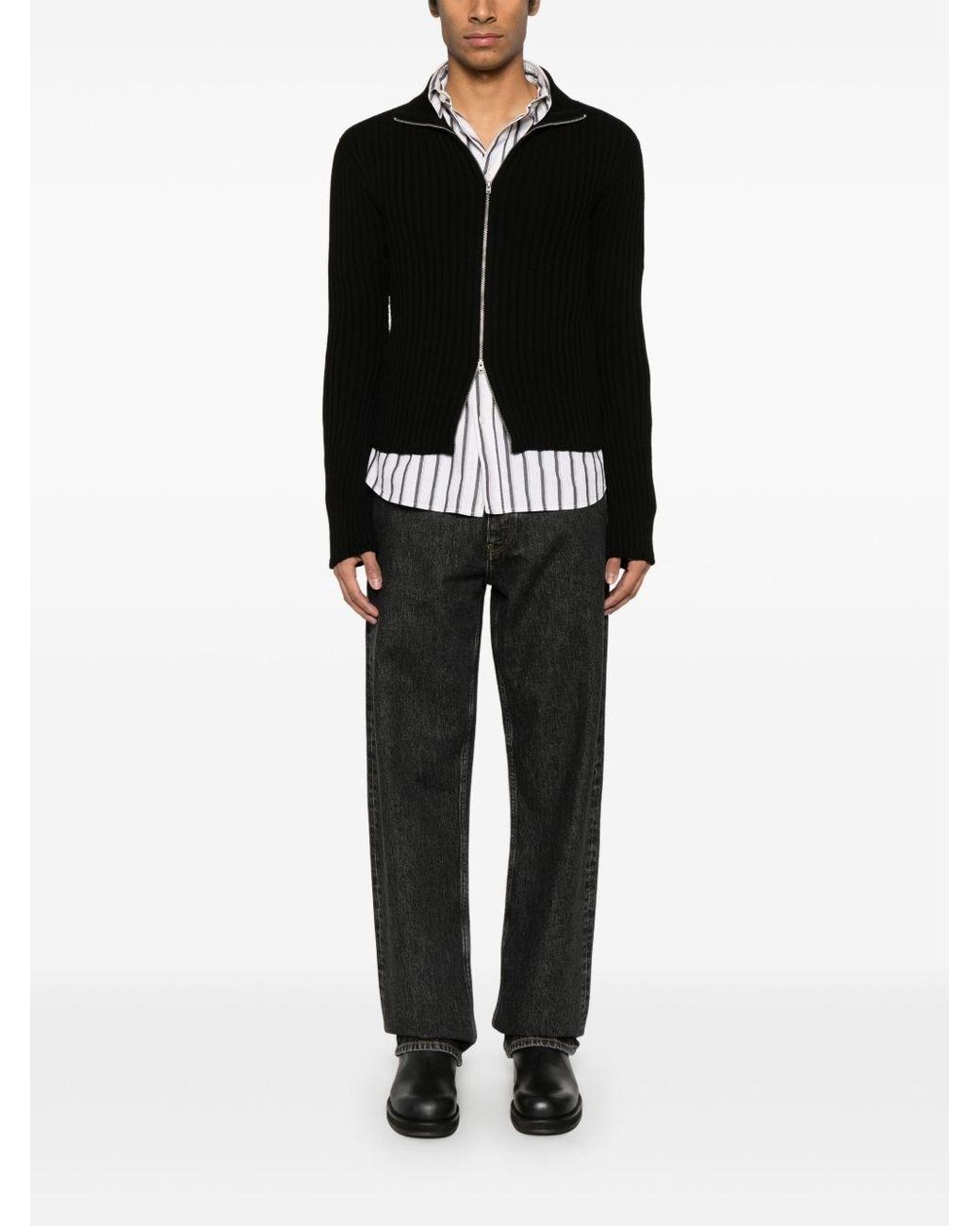sunflower Black Wide Leg Jeans for men