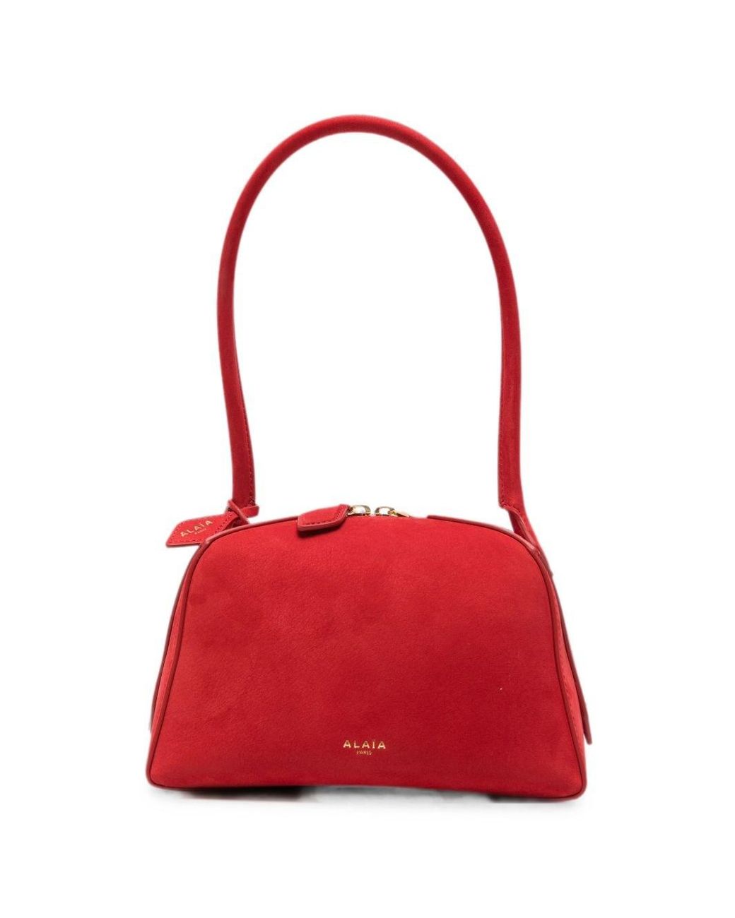 Alaïa Red Le Bouledogue Small Leather Shoulder Bag