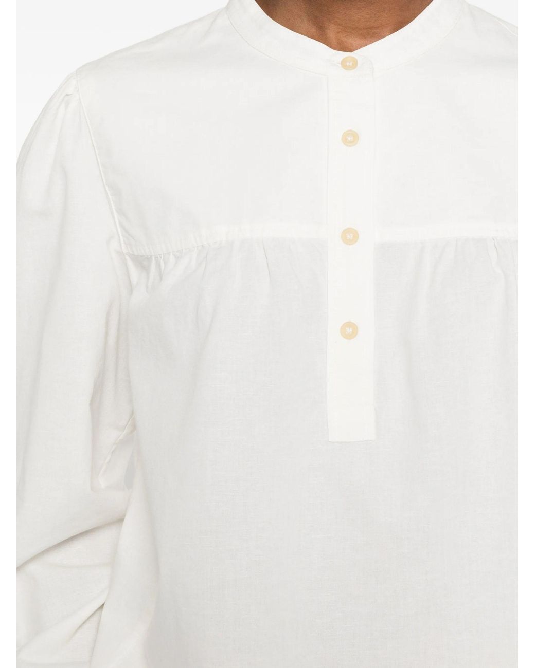 A.P.C. White Babydoll Blouse