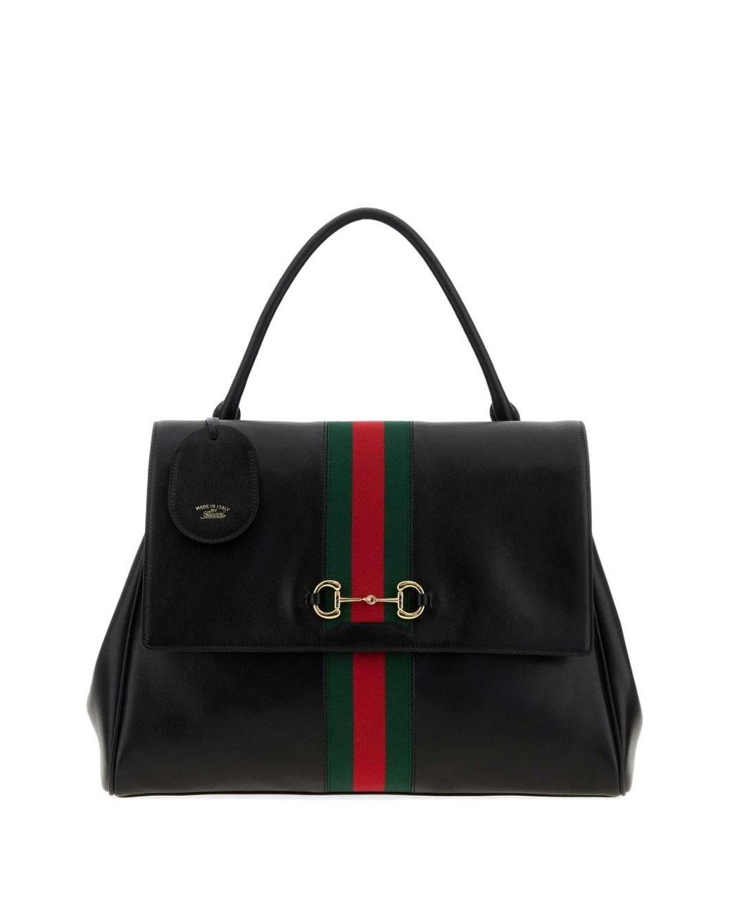 Gucci Black Paparazzo Large Leather Handbag