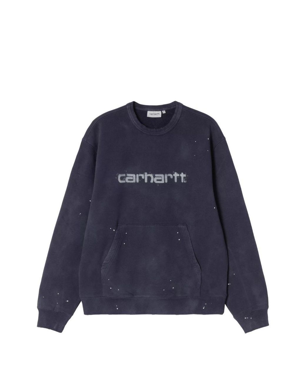 Carhartt Blue Logo Cotton Sweatshirt for men