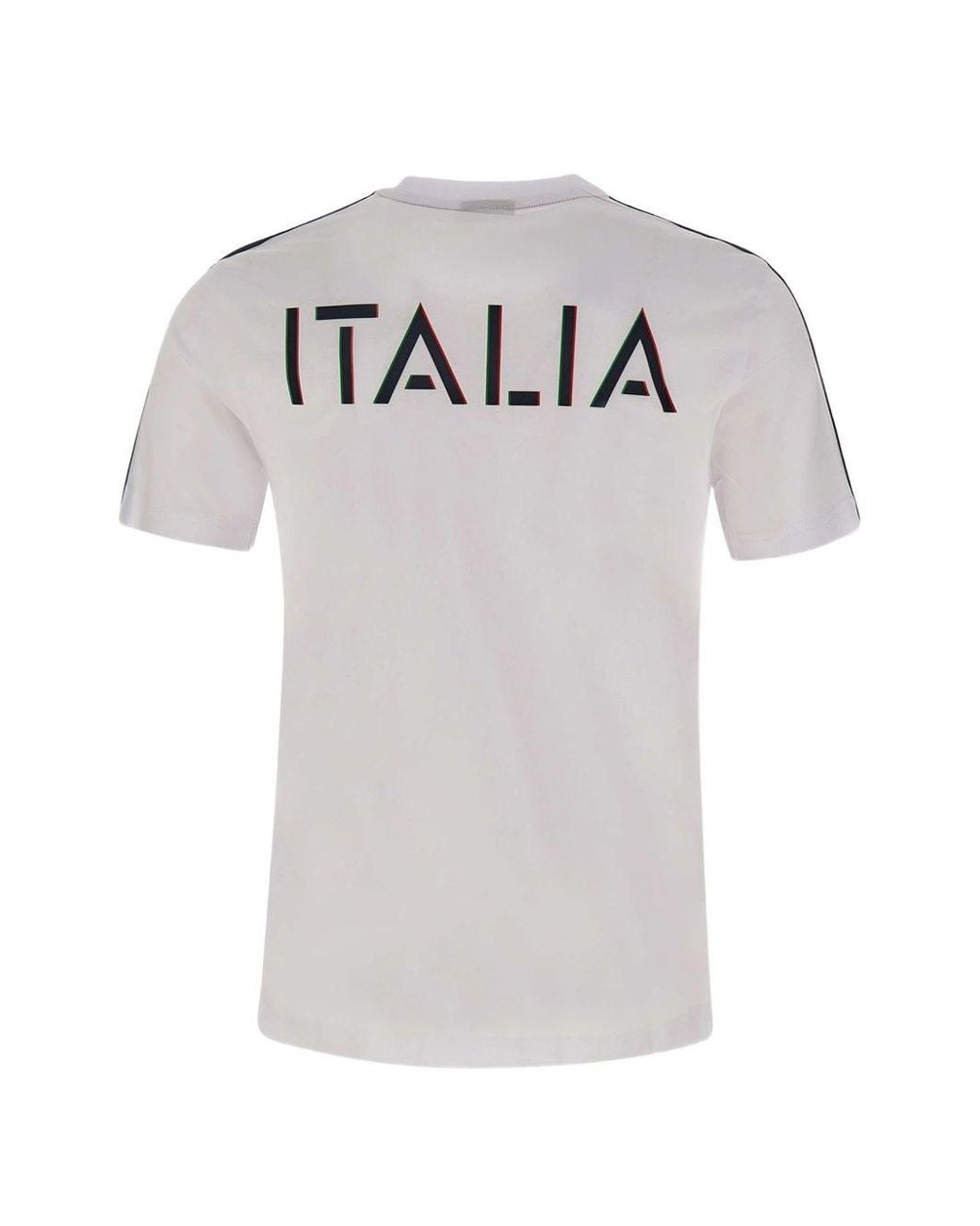 EA7 Gray Logo Cotton T-Shirt for men
