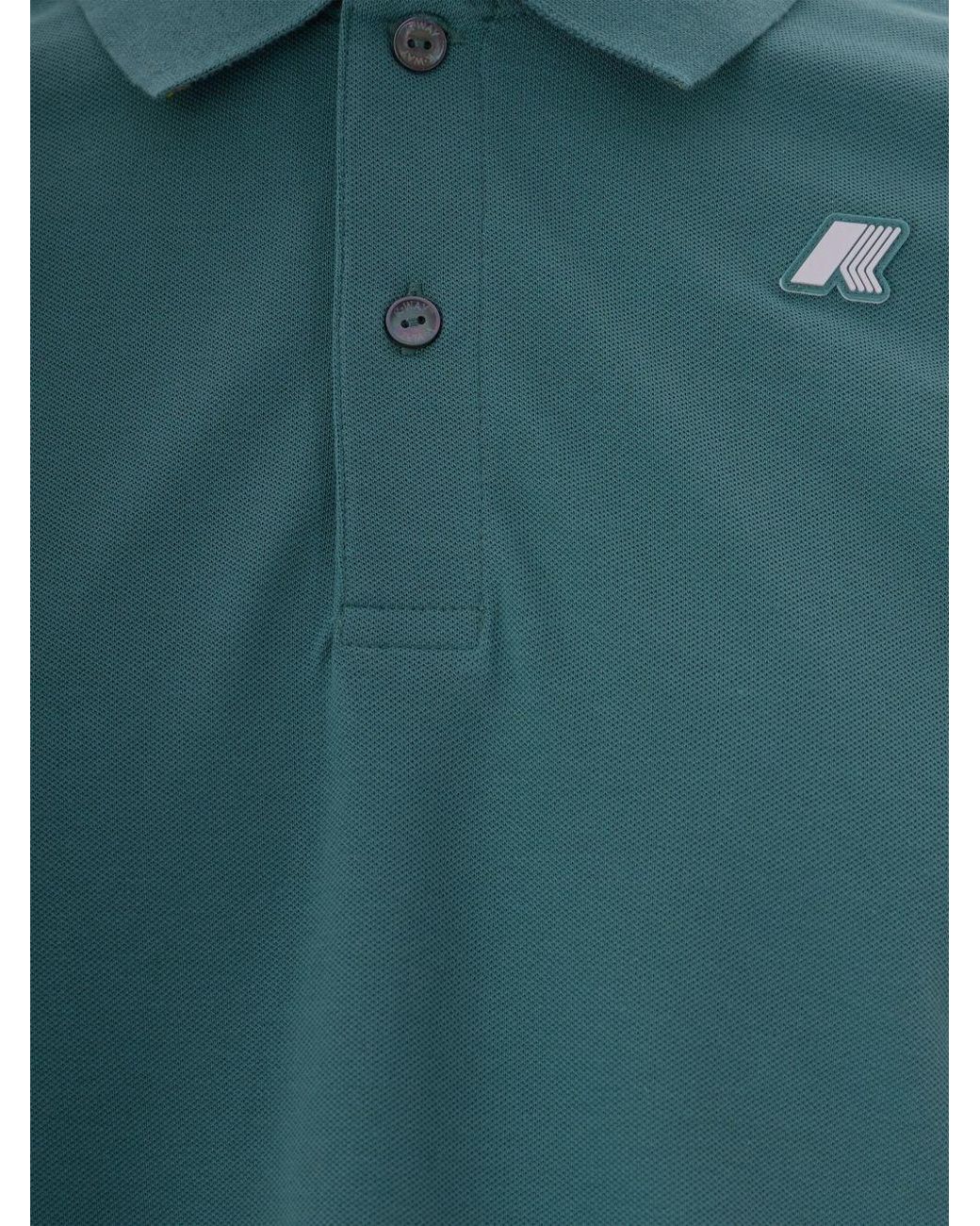 K-Way Green Polo Vincent for men