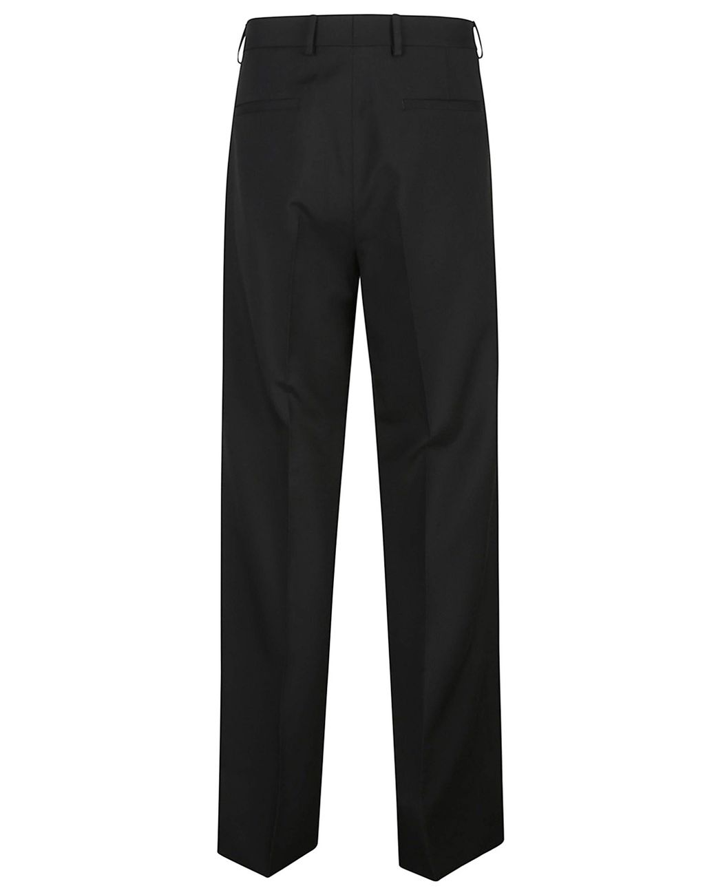 Gucci Black Wool Gabardine Trousers for men