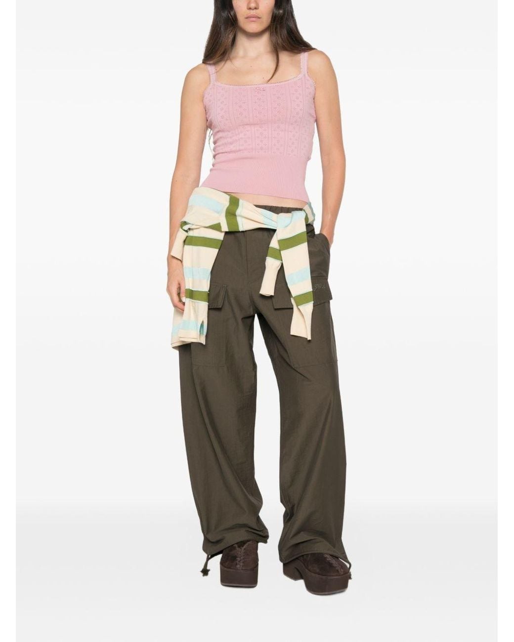 J.W. Anderson Pink Cotton Tank Top
