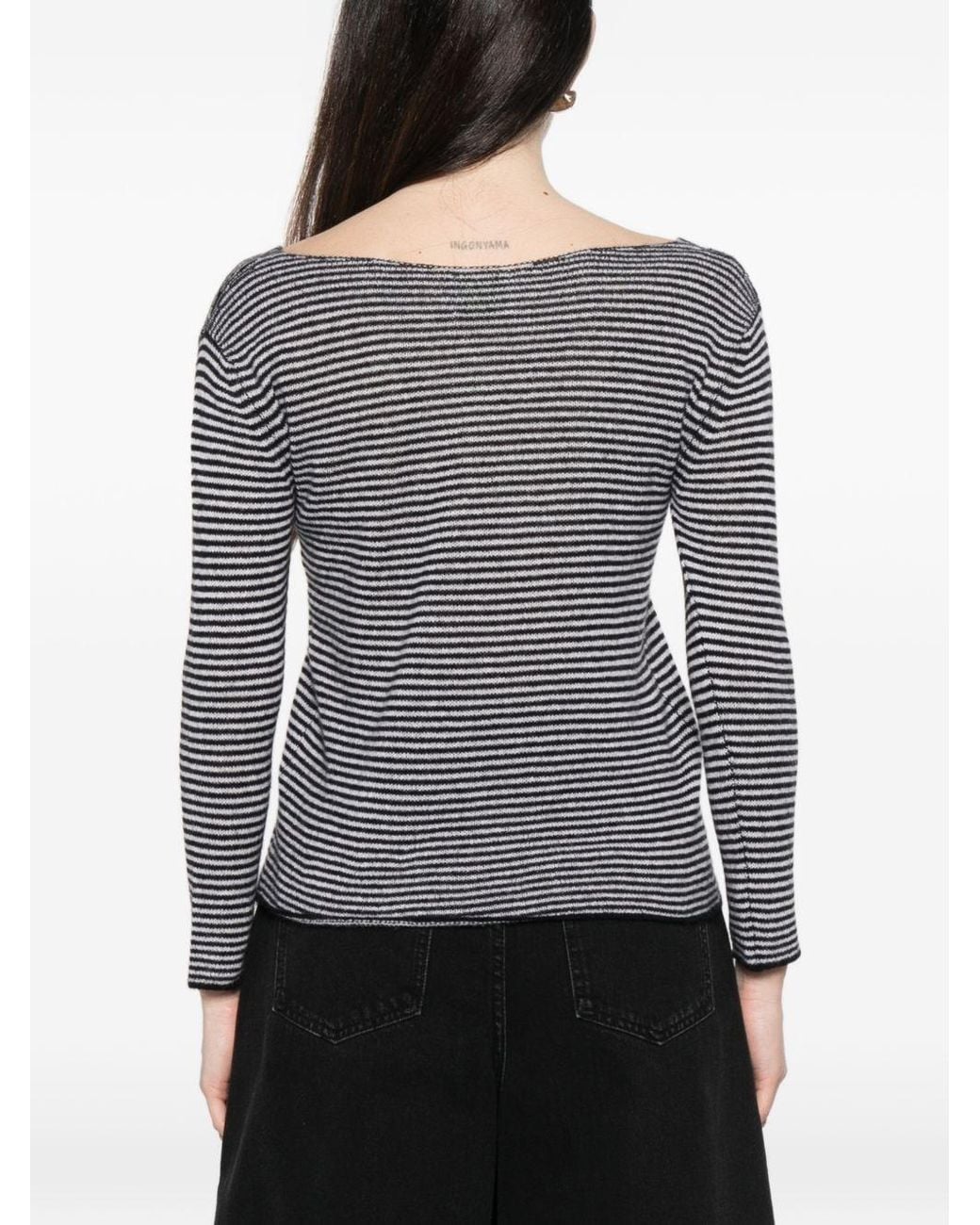 Be You Gray Cashmere V-Necked Sweater