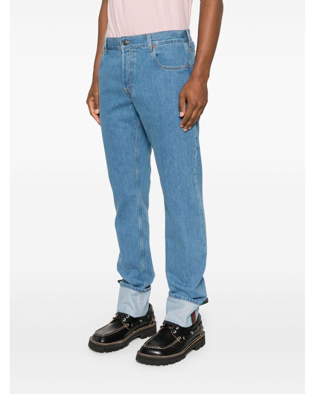 Gucci Blue Tapered Jeans for men