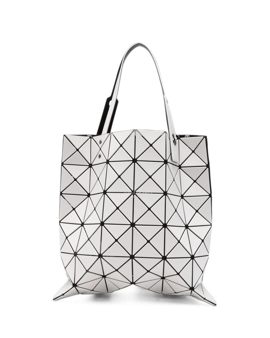 Issey Miyake White Lucent Matte Medium Tote Bag